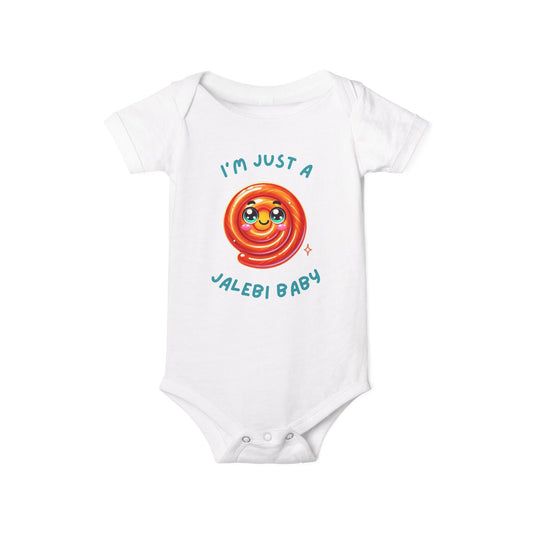 Jalebi Baby in Blue Onesie